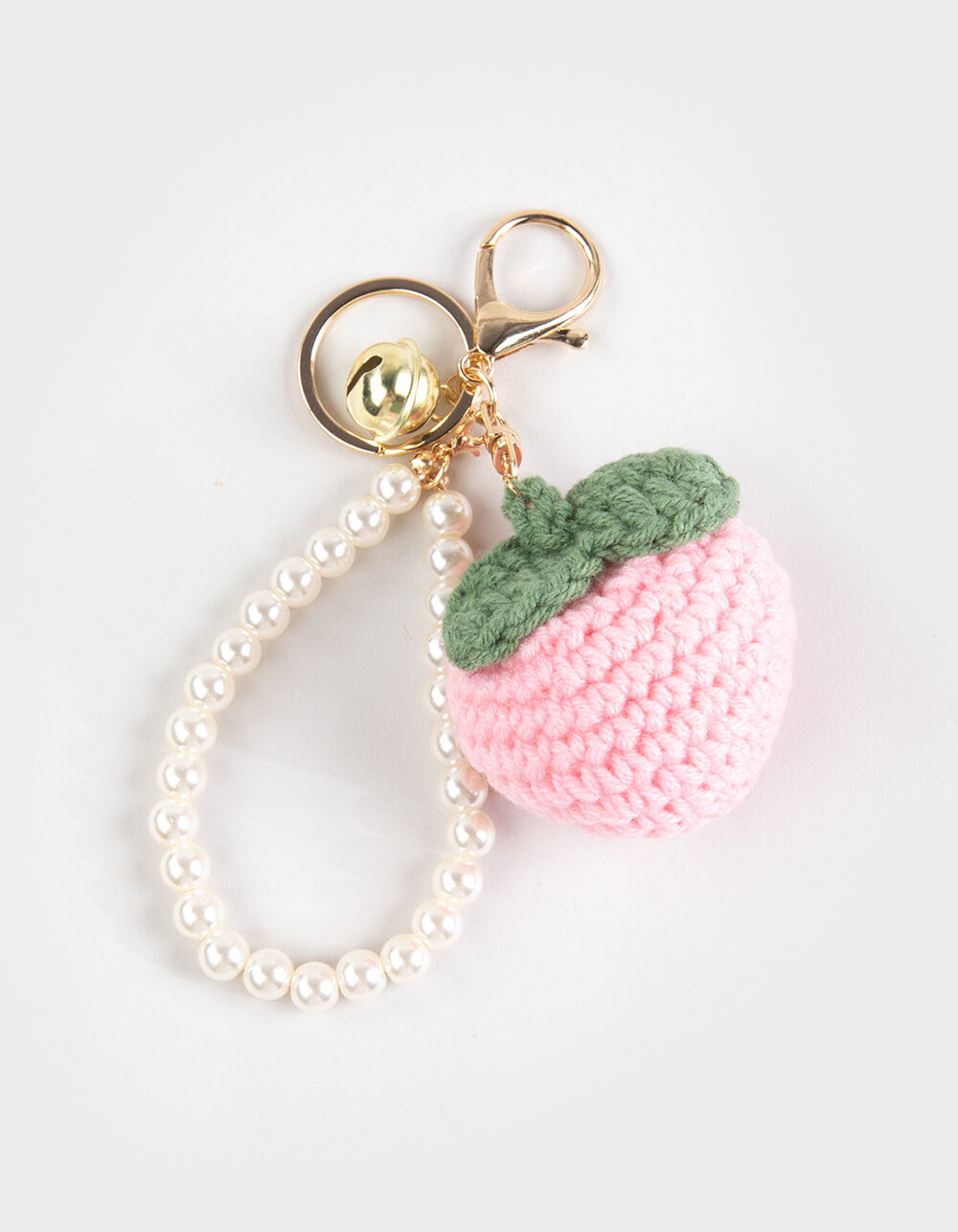 FULL TILT Peach Crochet Bag Charm