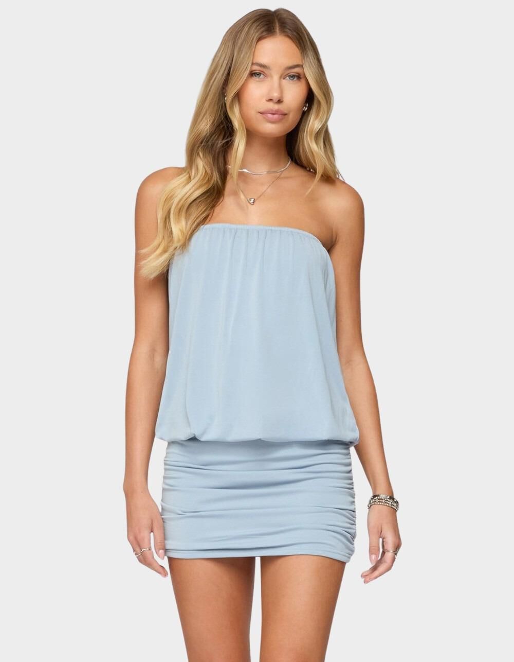 EDIKTED Paloma Strapless Mini Dress