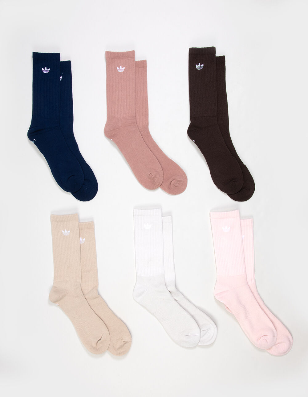 ADIDAS Originals Trefoil 2.0 6 Pack Mens Crew Socks