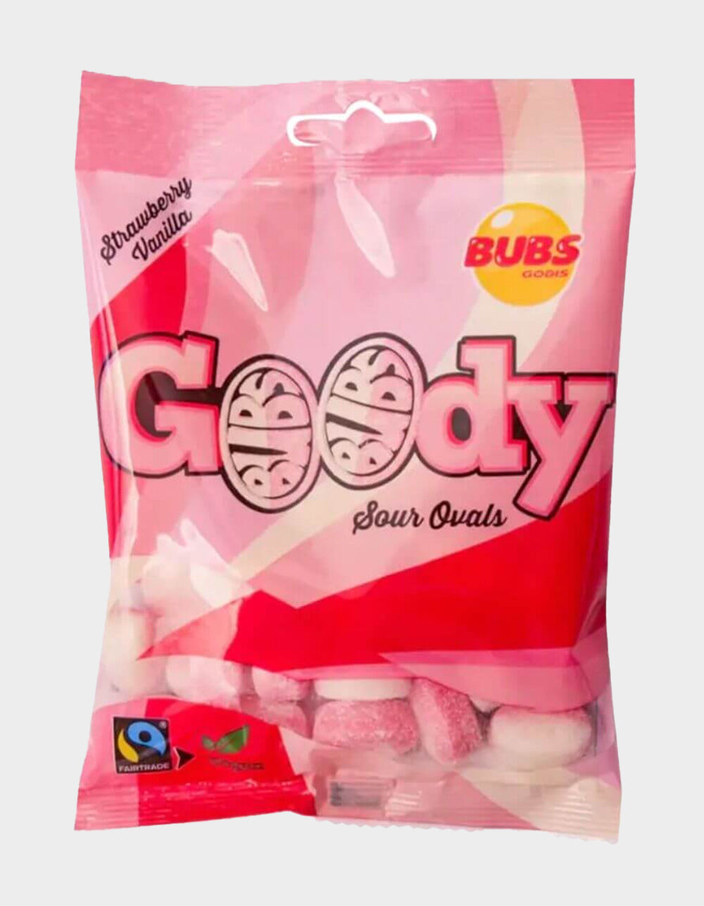 BUBS Goody Sour Ovals Strawberry Vanilla Candy