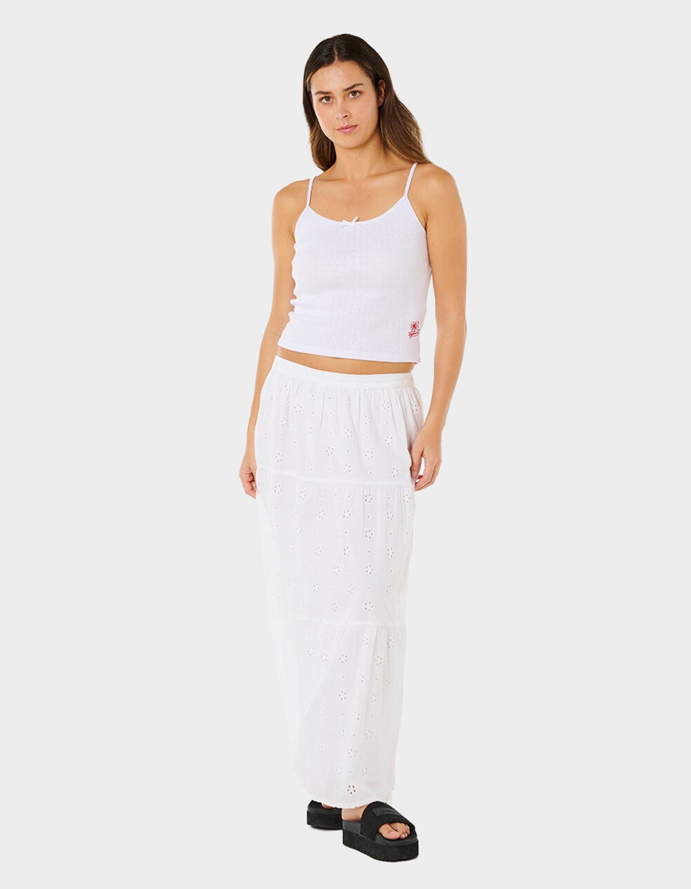 RIP CURL Oasis Womens Broderie Maxi Skirt