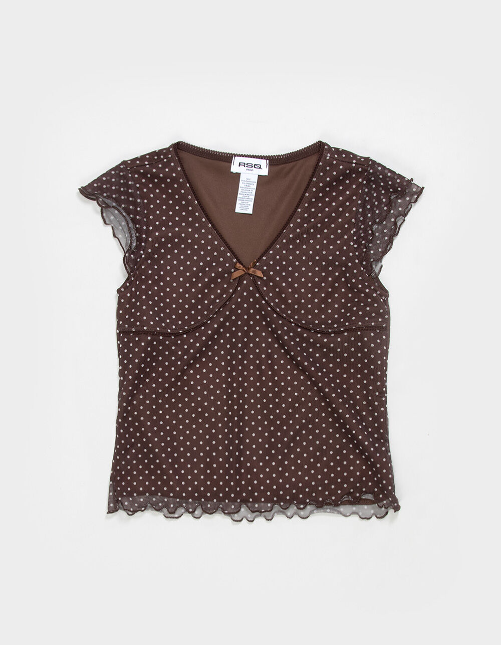 RSQ Girls Polka Dot Mesh Top