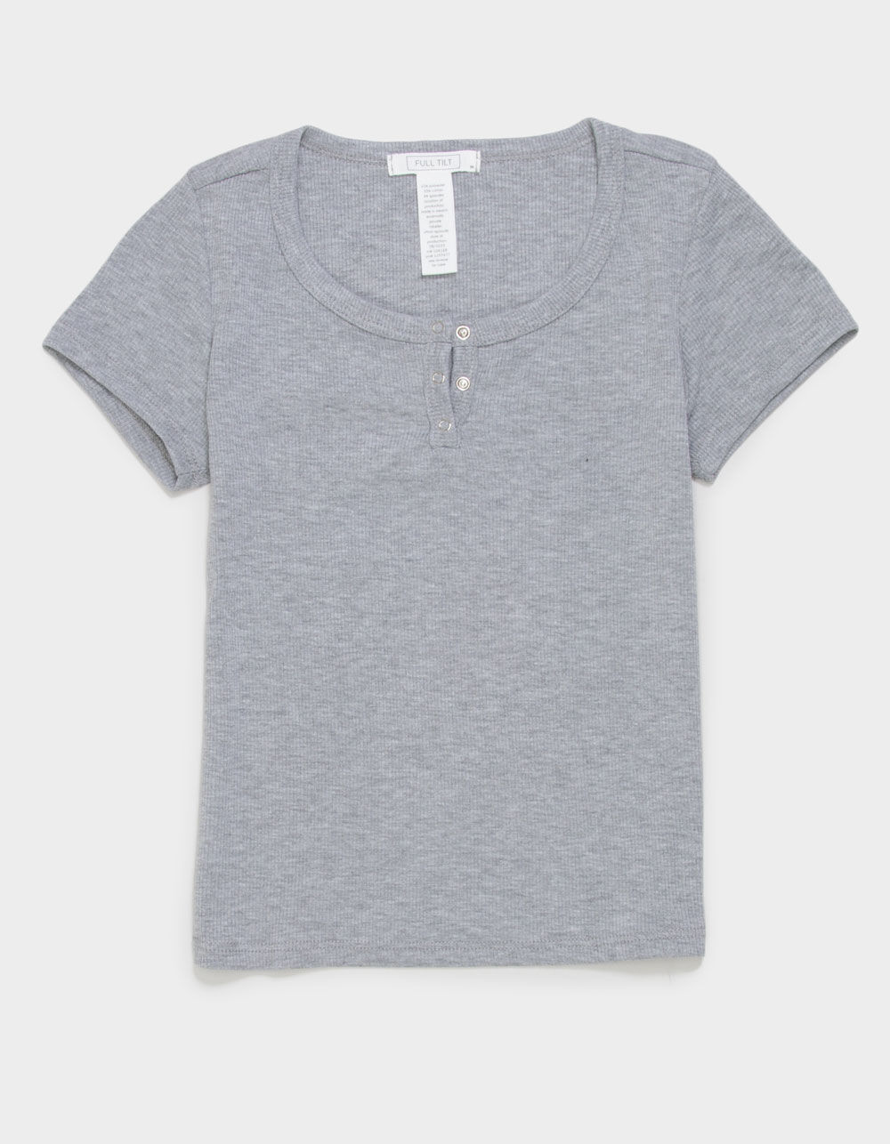 FULL TILT Girls Snap Henley Top