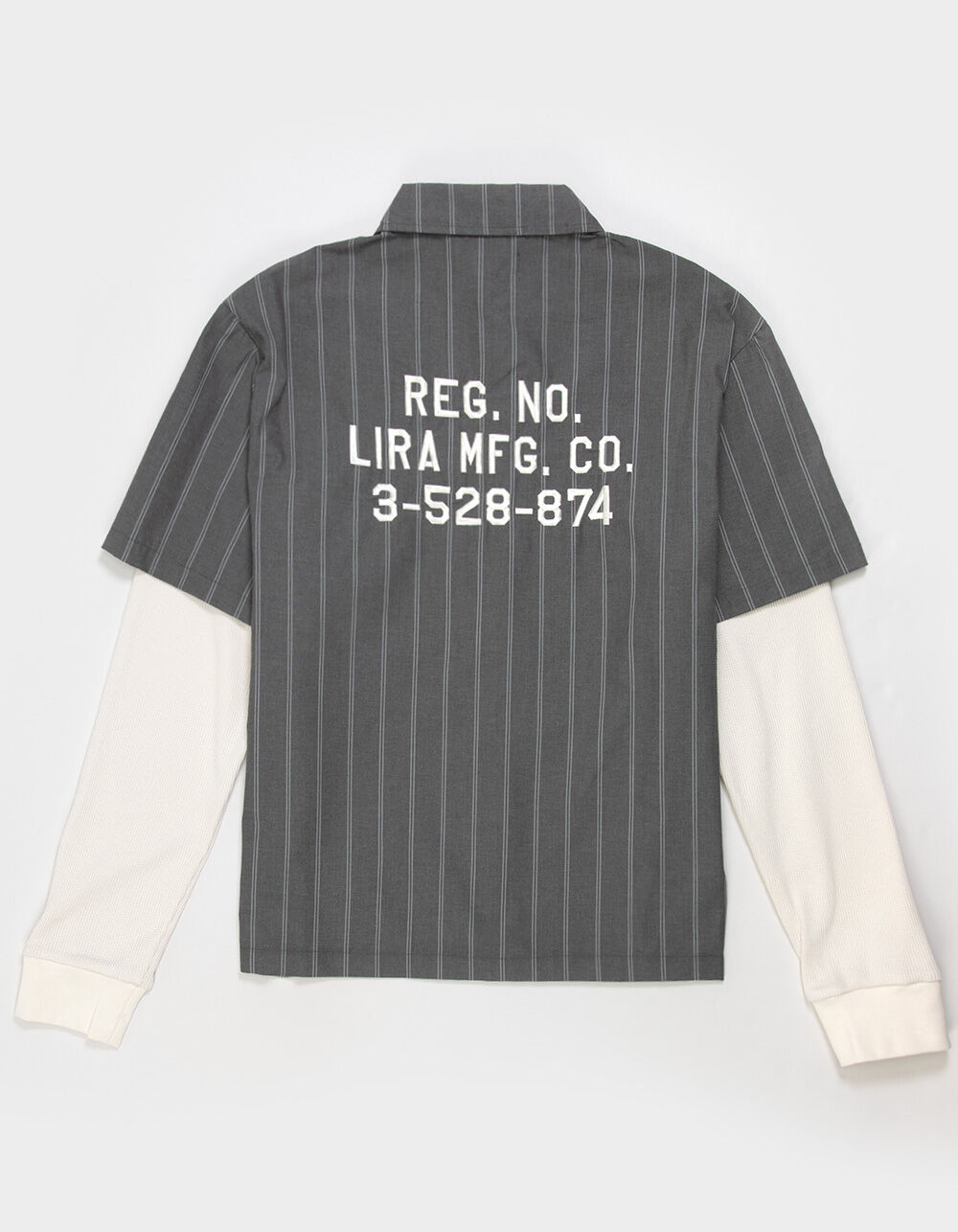 LIRA Registration Mens Long Sleeve Button Up 2fer Work Shirt