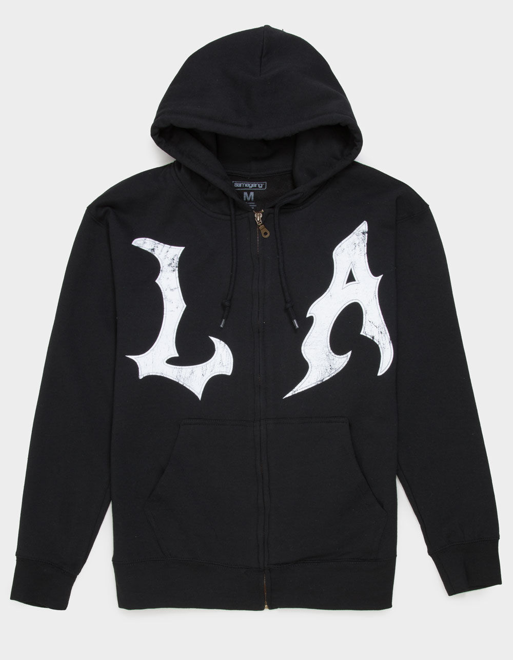 SAME GANG LA Grunge Mens Zip-Up Hoodie
