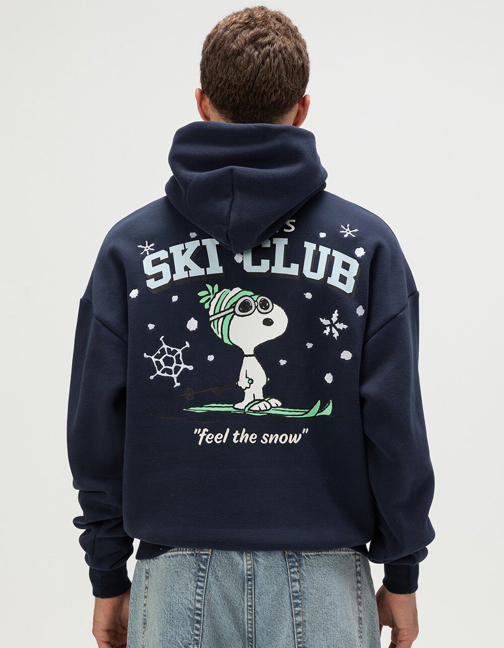 RSQ x Peanuts Snoopy Ski Club Mens Hoodie
