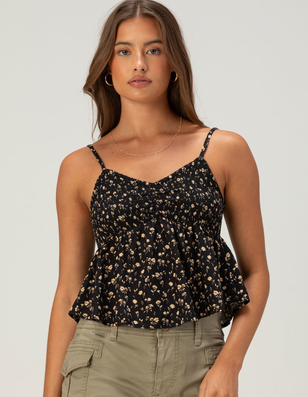 PATRONS OF PEACE Sophie Womens Smocked Top