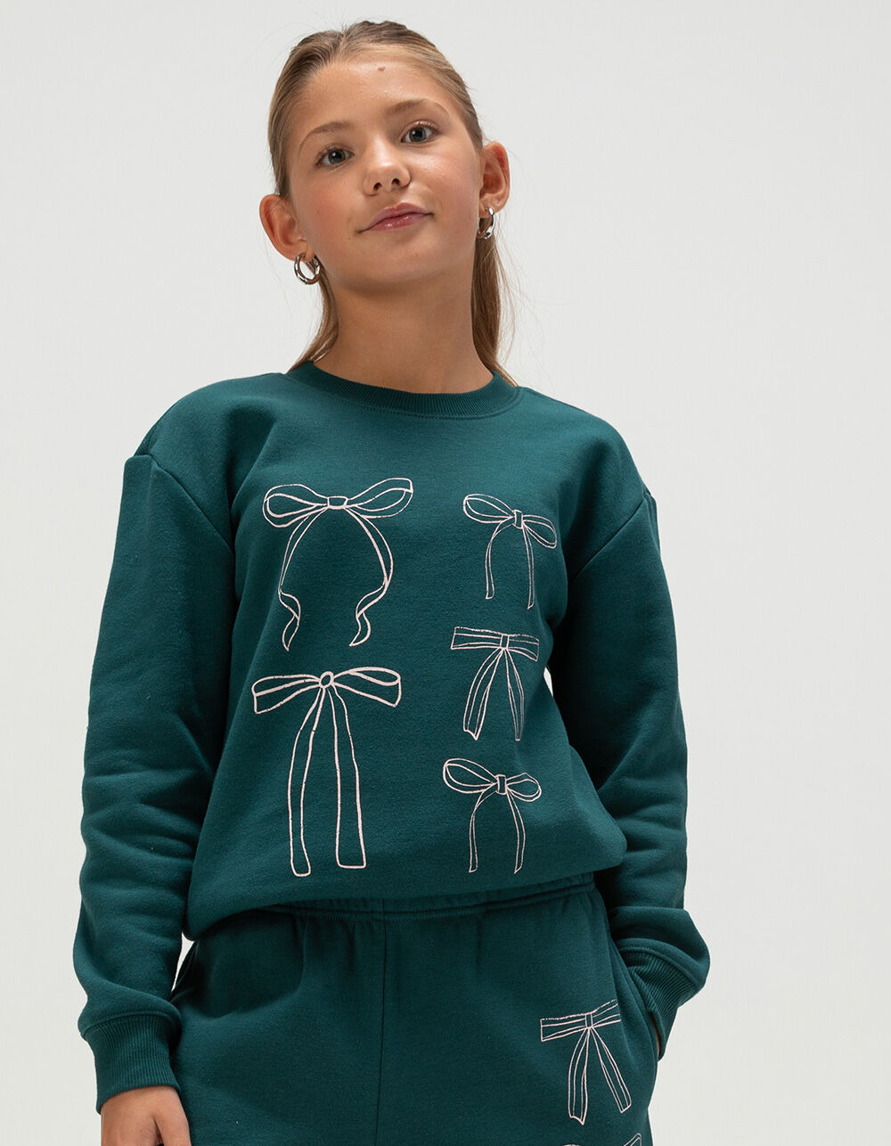 FULL TILT Bow Girls Crewneck Sweatshirt