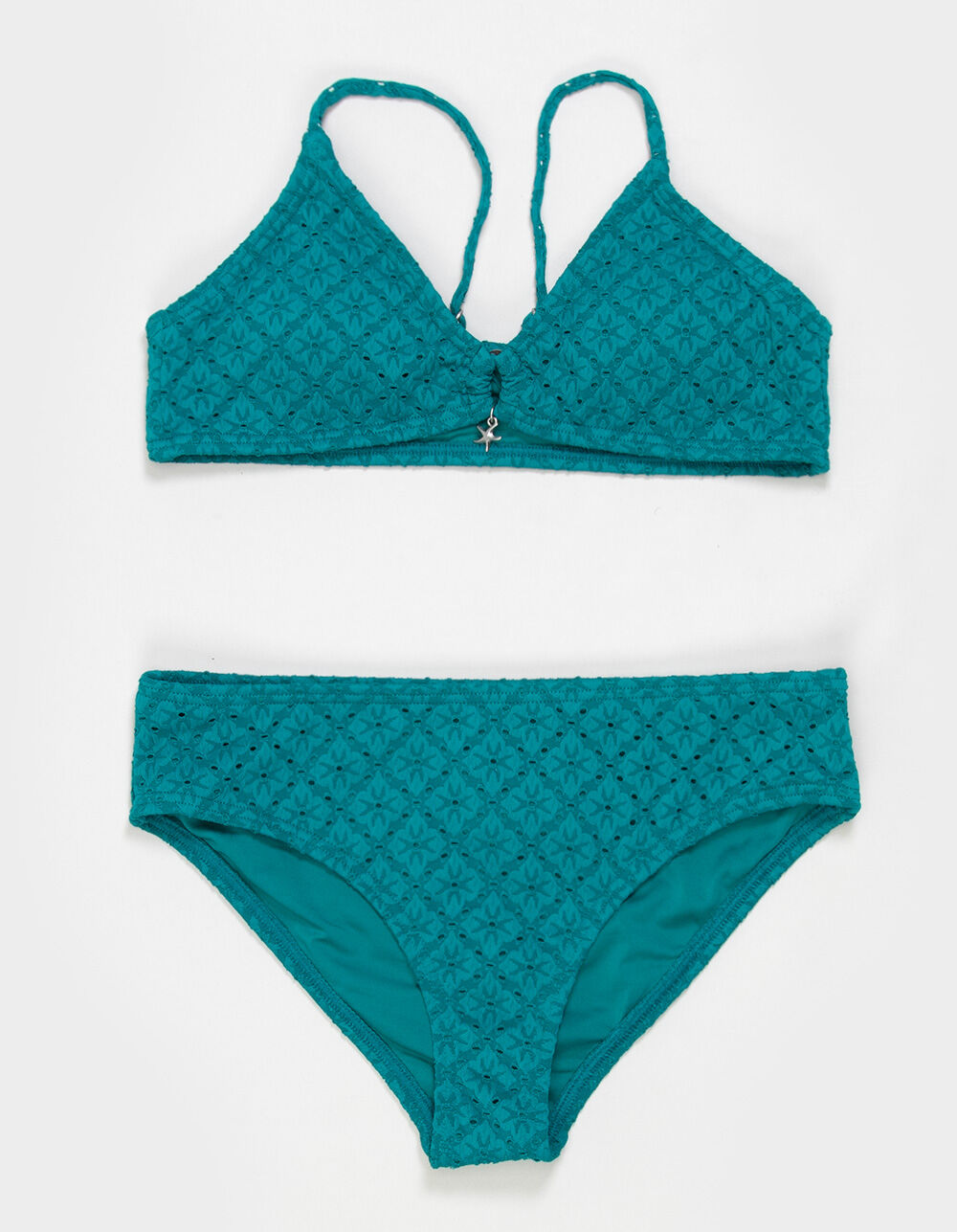 FULL TILT Texture Ring Girls Bralette Bikini Set