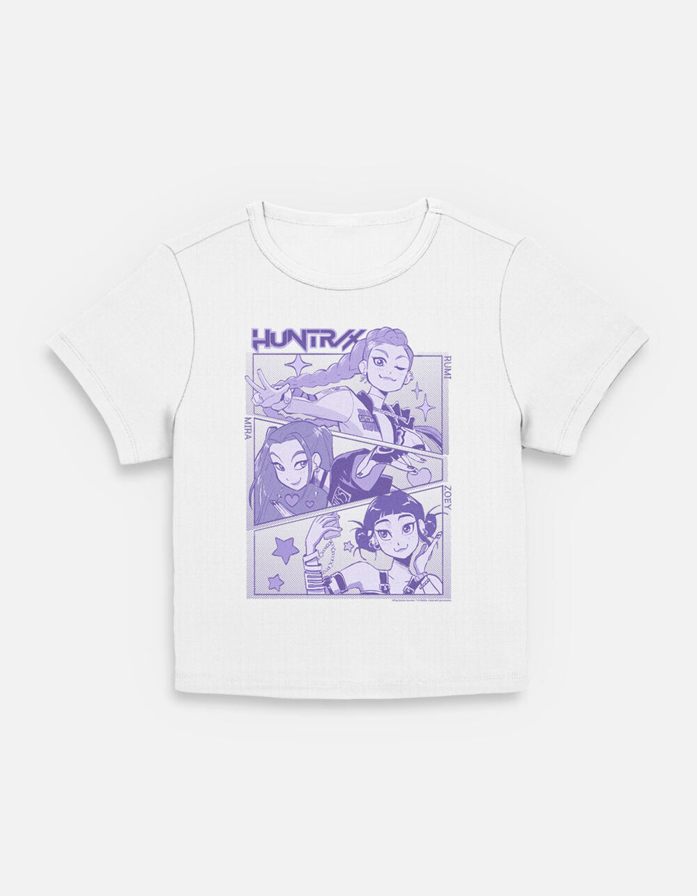 KPOP DEMON HUNTERS Huntrix Group Panels Womens Baby Tee