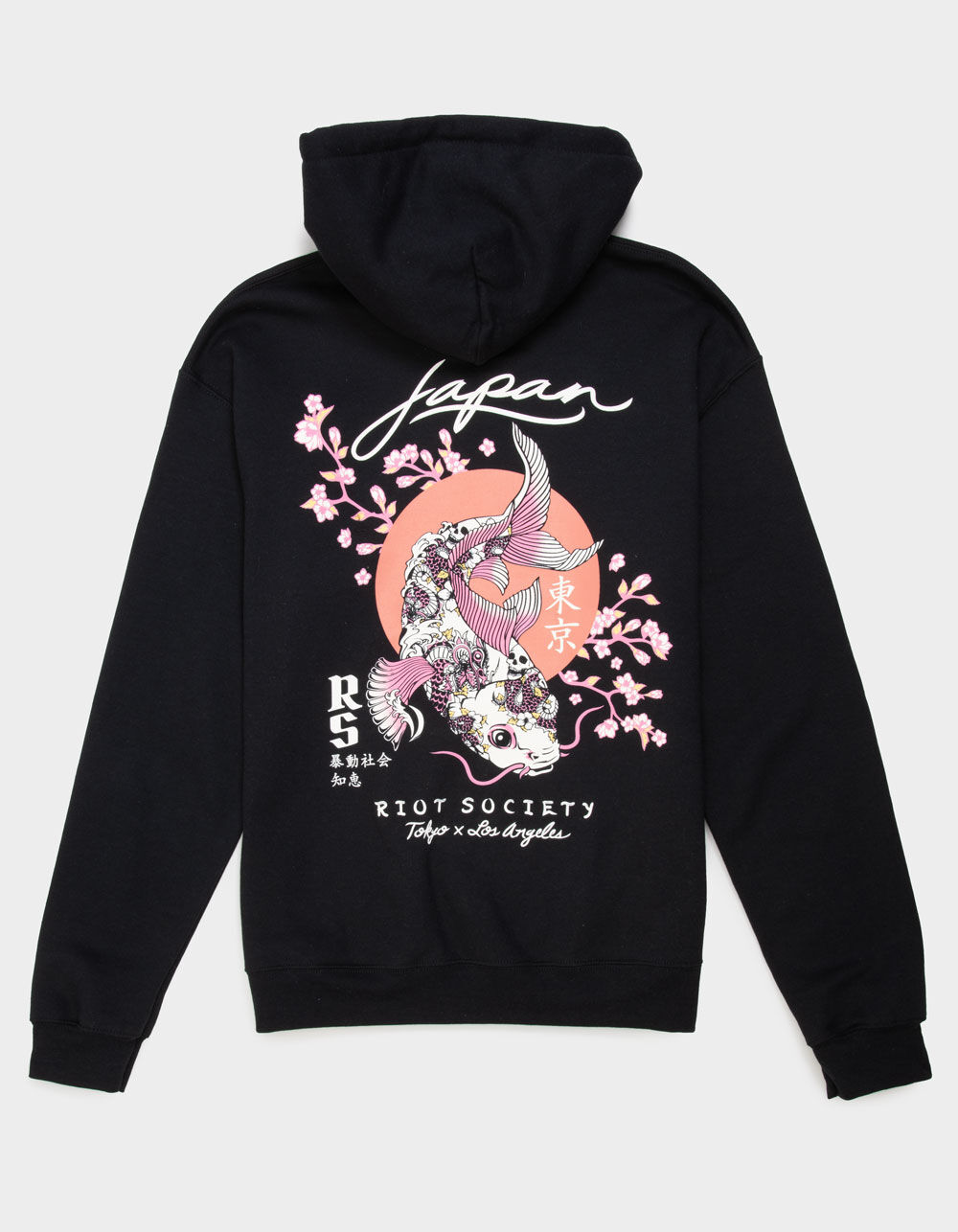 RIOT SOCIETY Koi Blossom Mens Hoodie