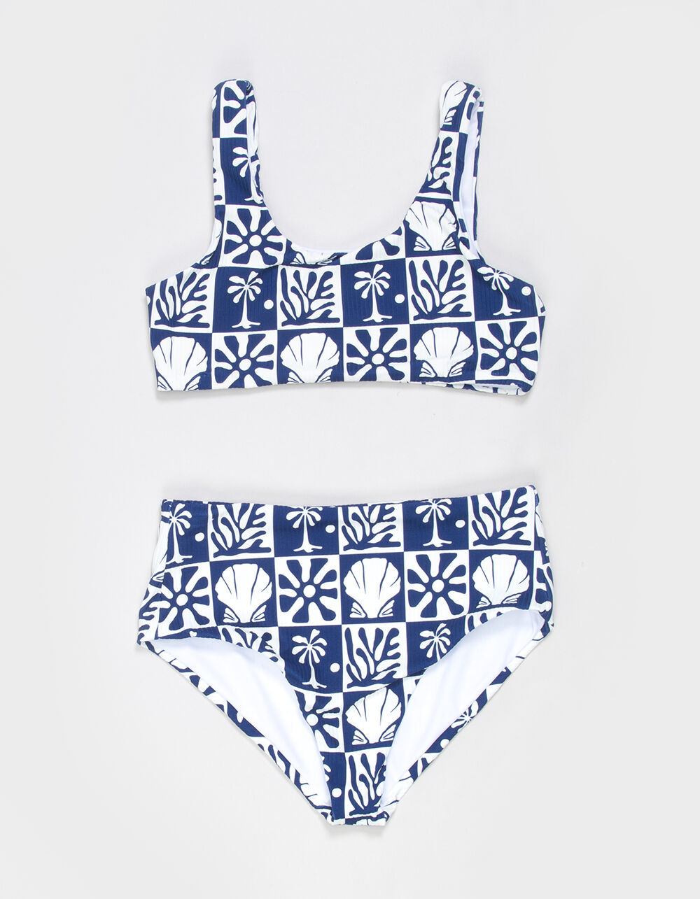 SEAESTA SURF Beach Checks Girls Bralette Bikini Set