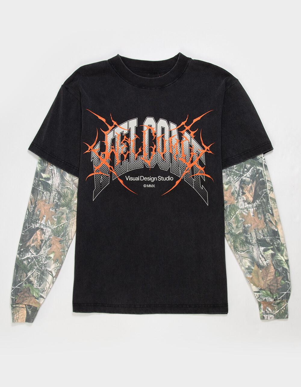 WELCOME SKATEBOARDS Coupled Mens Long Sleeve 2fer Tee