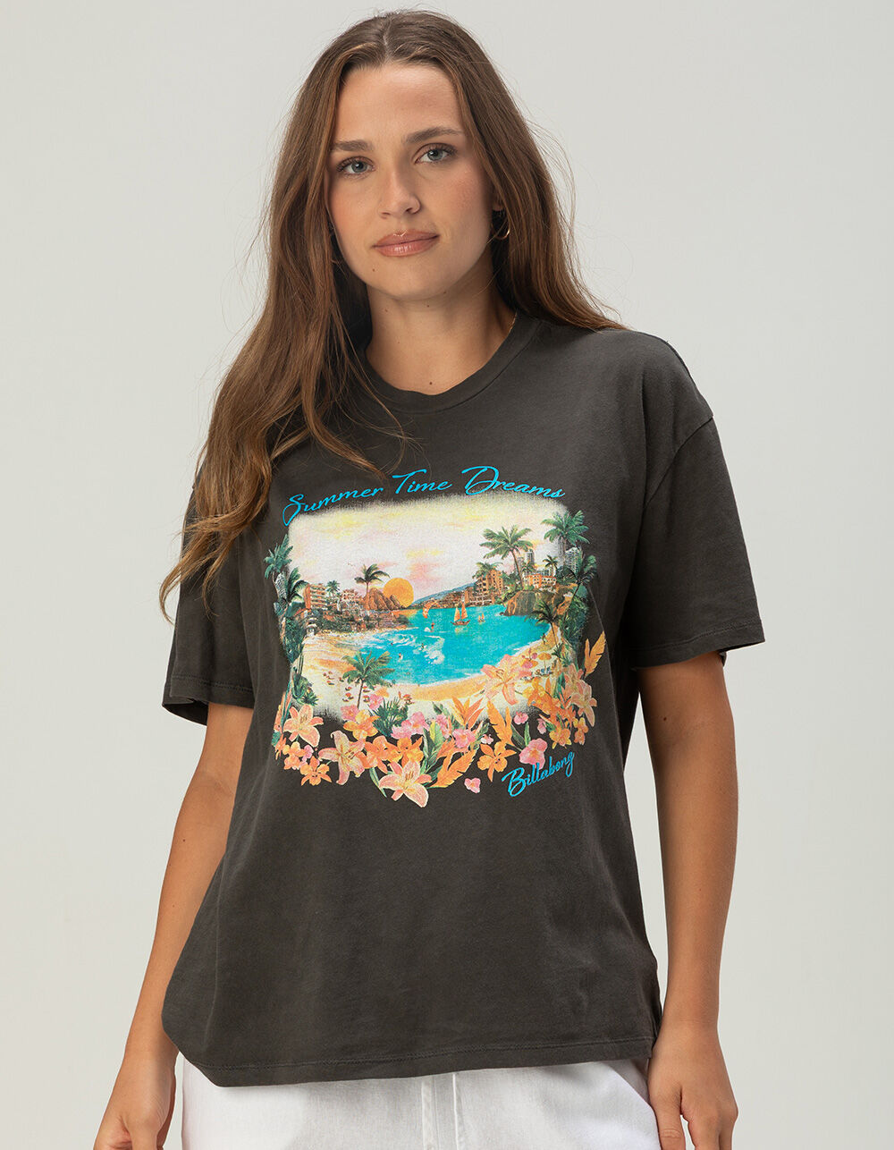 BILLABONG Rays Of Joy Womens Boyfriend Tee