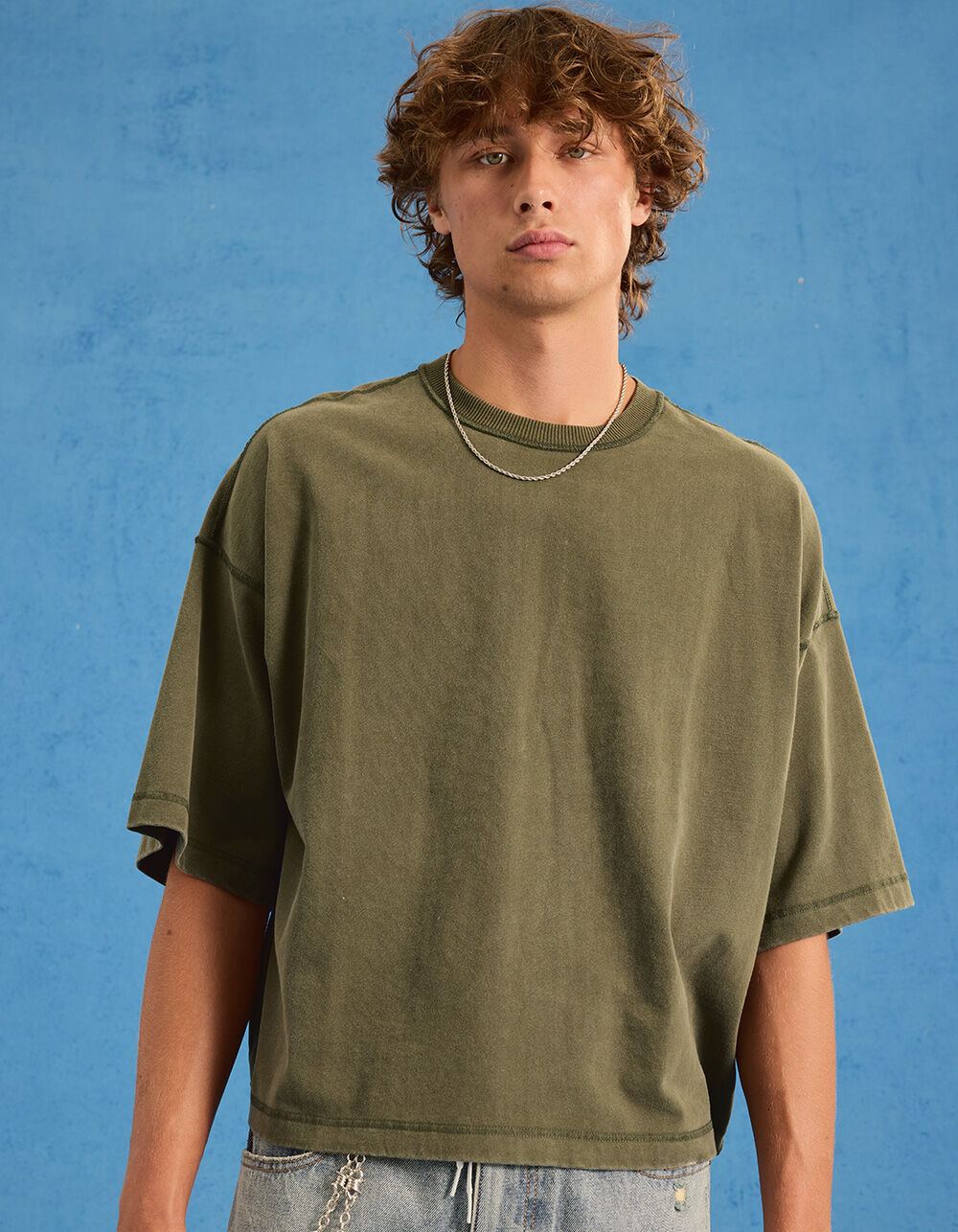 RSQ Mens Baggy Crop Tee