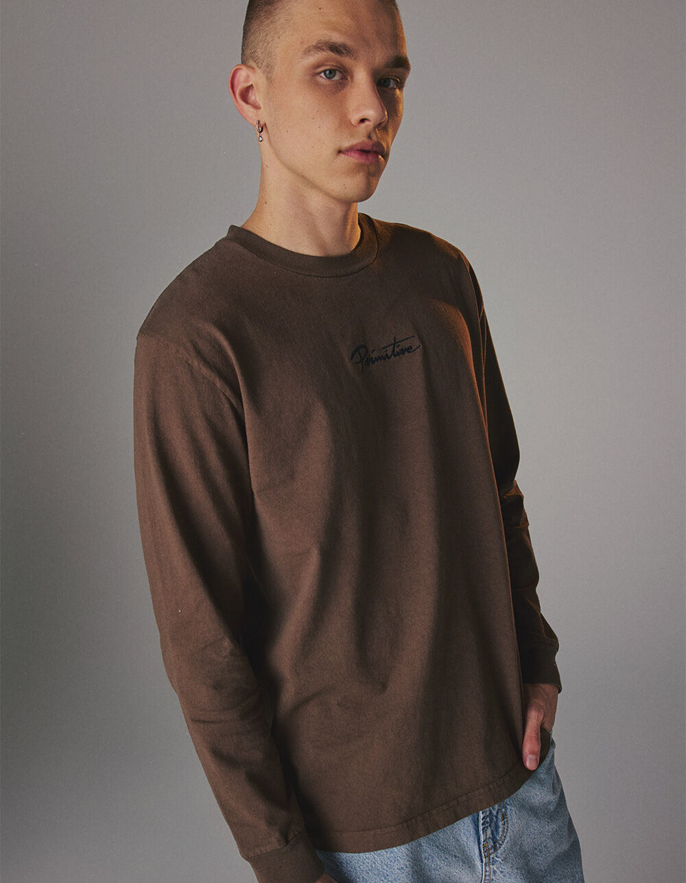 PRIMITIVE Nuevo Mens Long Sleeve Boxy Tee