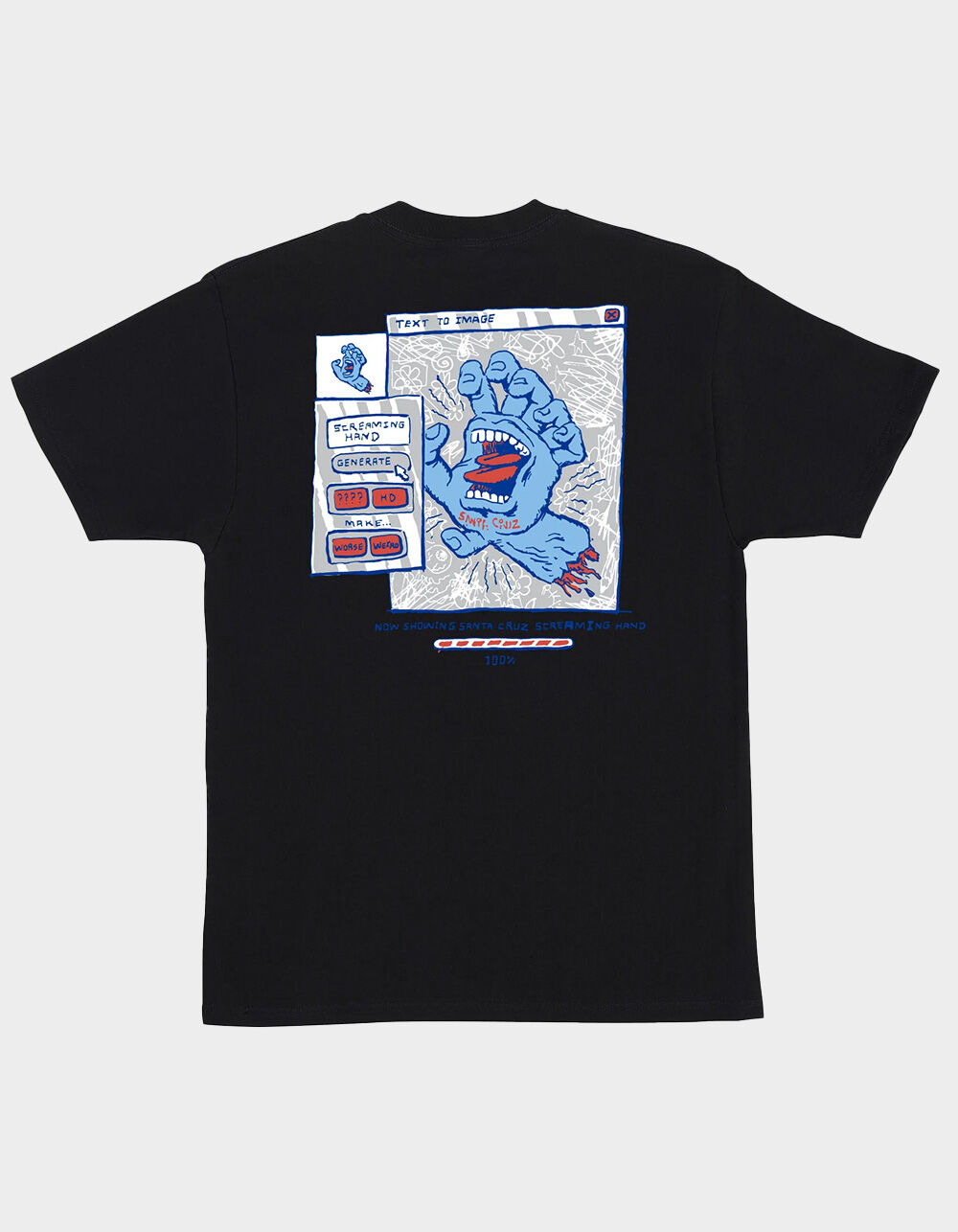 SANTA CRUZ Artificial Hand Mens Tee