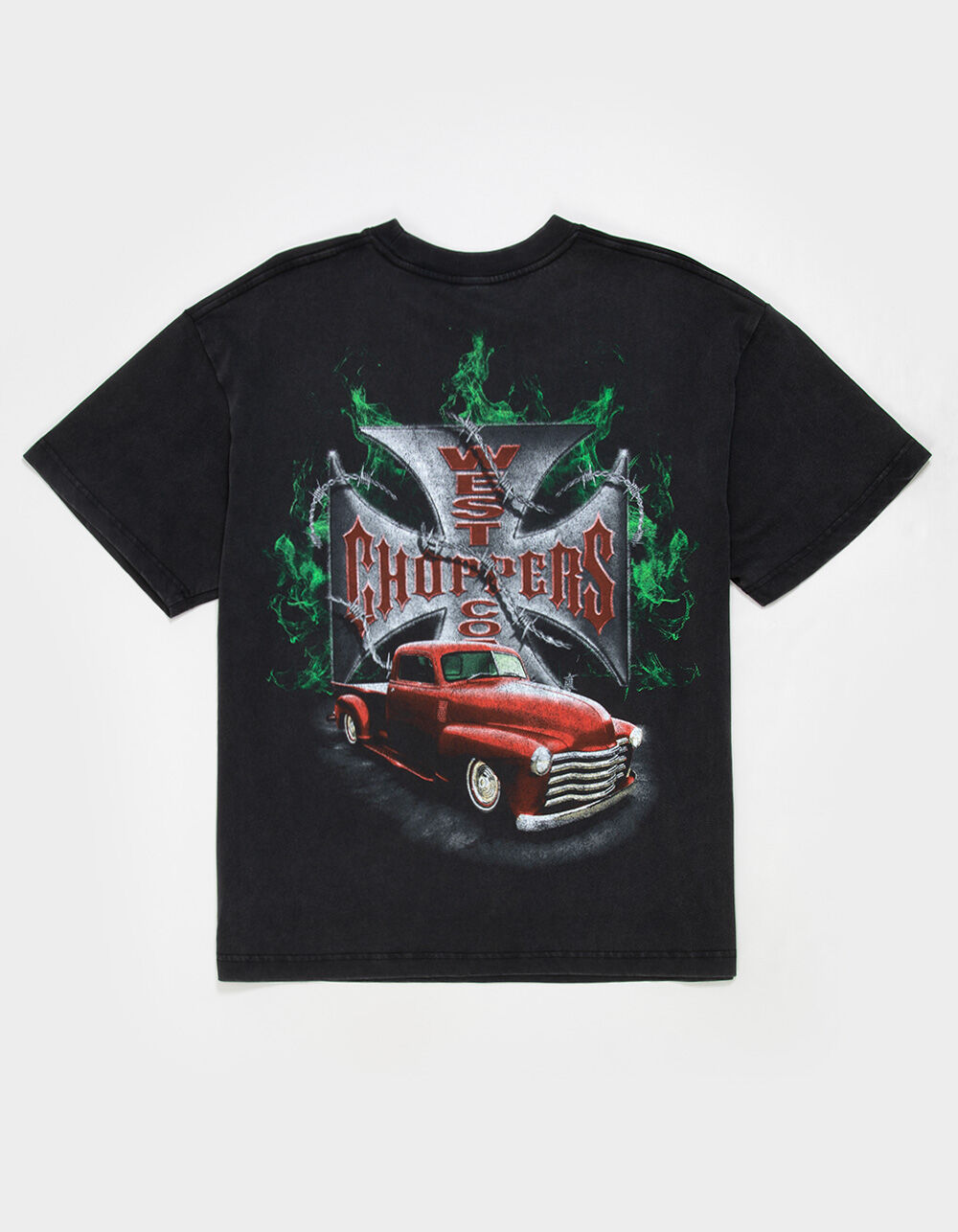 WEST COAST CHOPPERS Red Truck Mens Tee