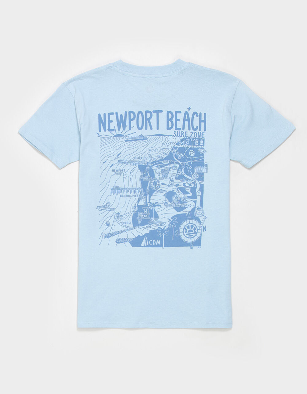 DISTANT LOCAL Newport Beach Girls Boyfriend Tee