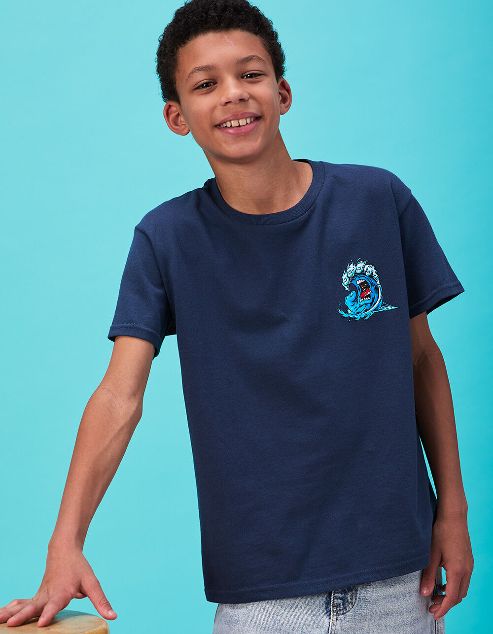SANTA CRUZ Screaming Wave Boys Tee