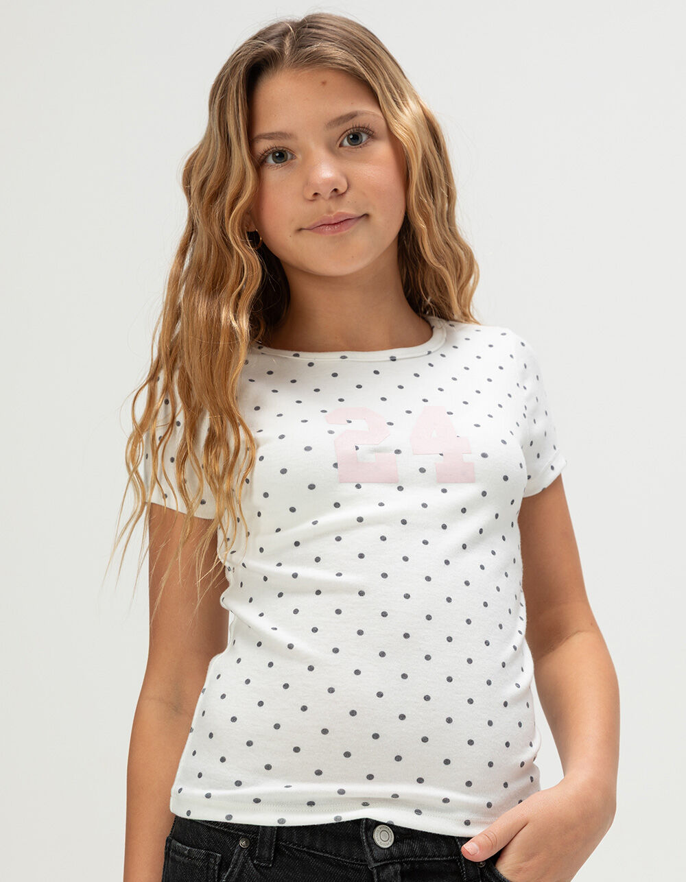 FULL TILT Allover Dot 24 Girls Tee