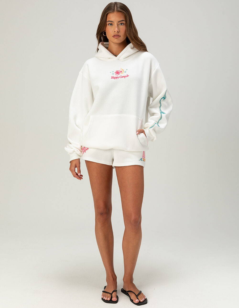 HAPPY CAMP3R The Sea Is Calling Womens Sweat Shorts