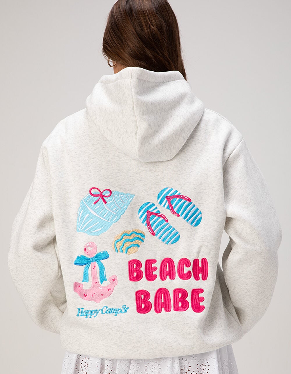 HAPPY CAMP3R Beach Babe Womens Hoodie
