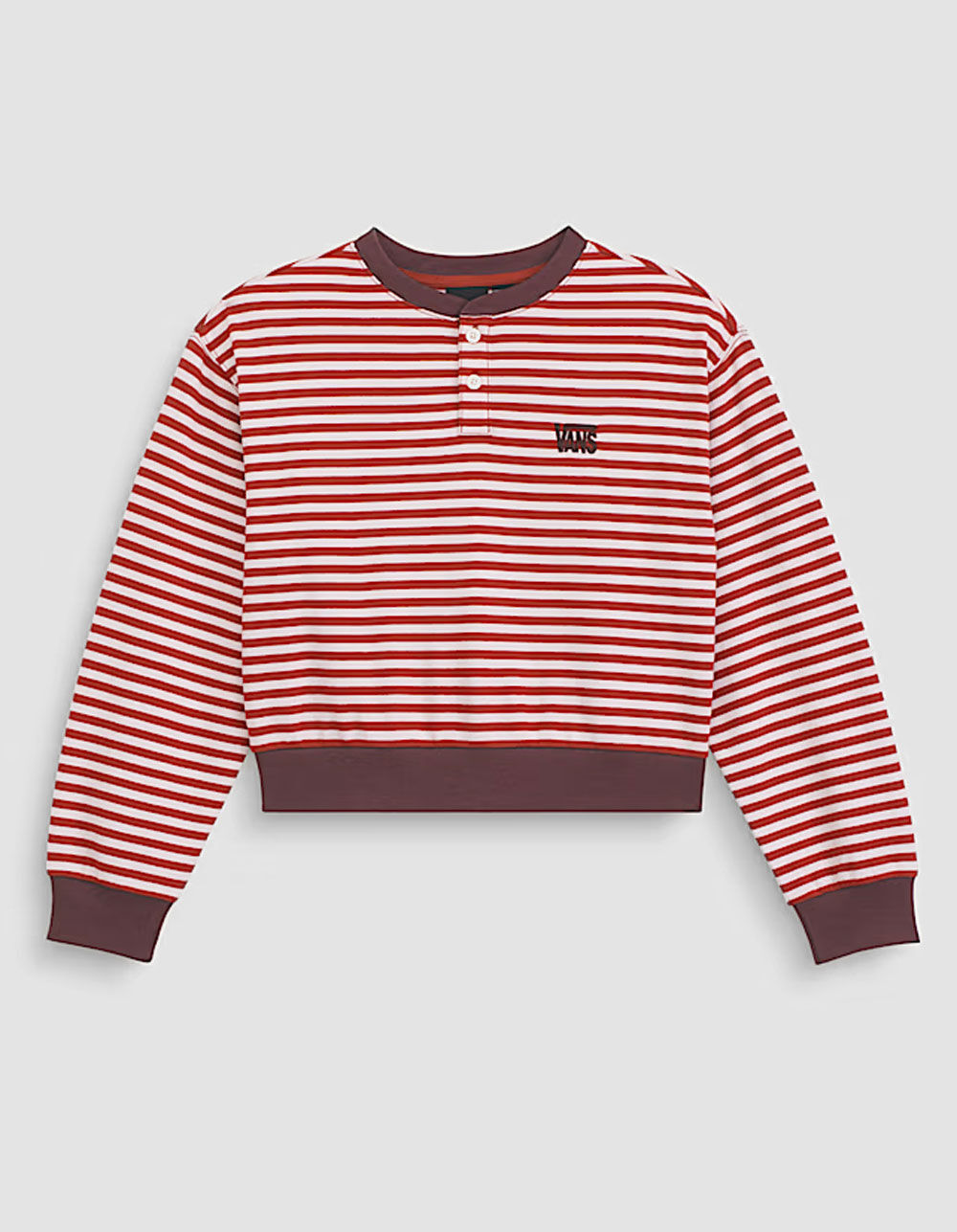 VANS Molley Girls Long Sleeve Henley Top
