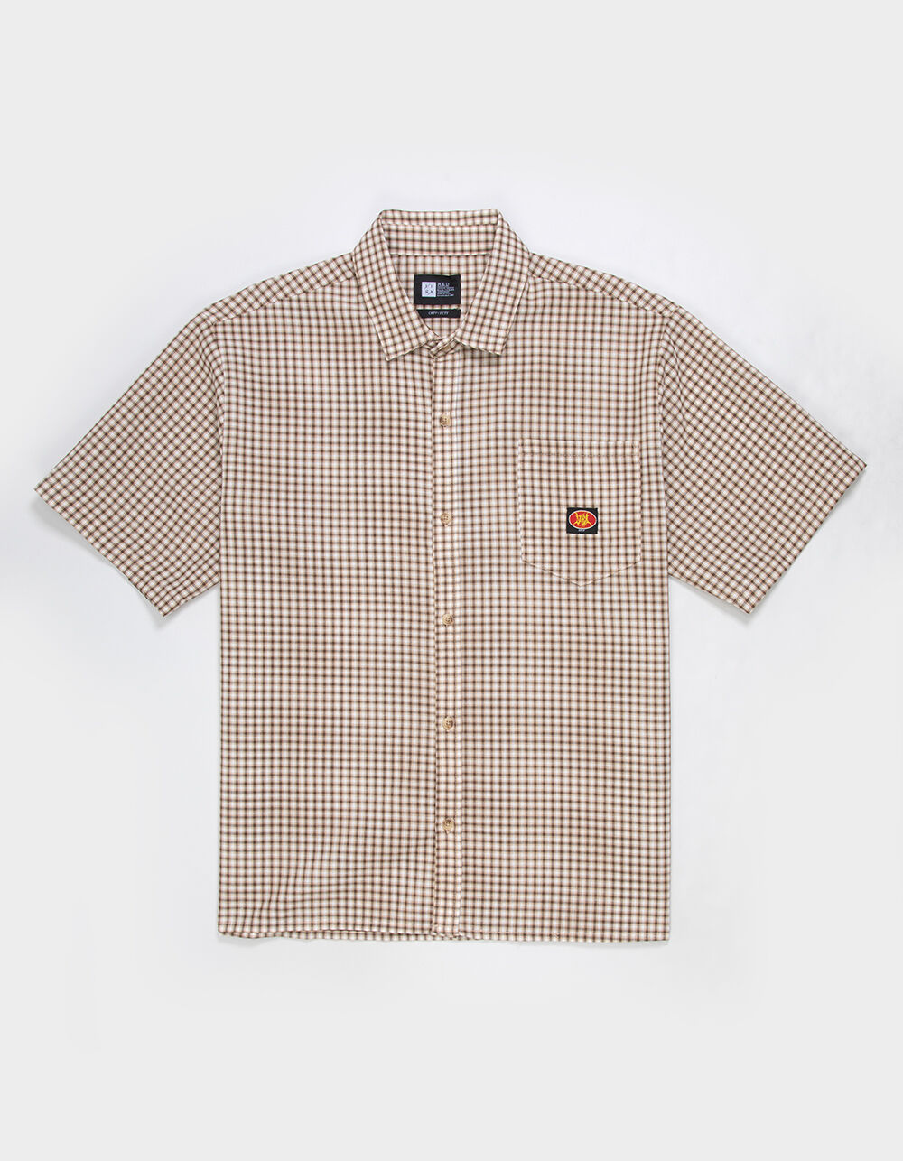 LIRA Plaid Mens Button Up Shirt