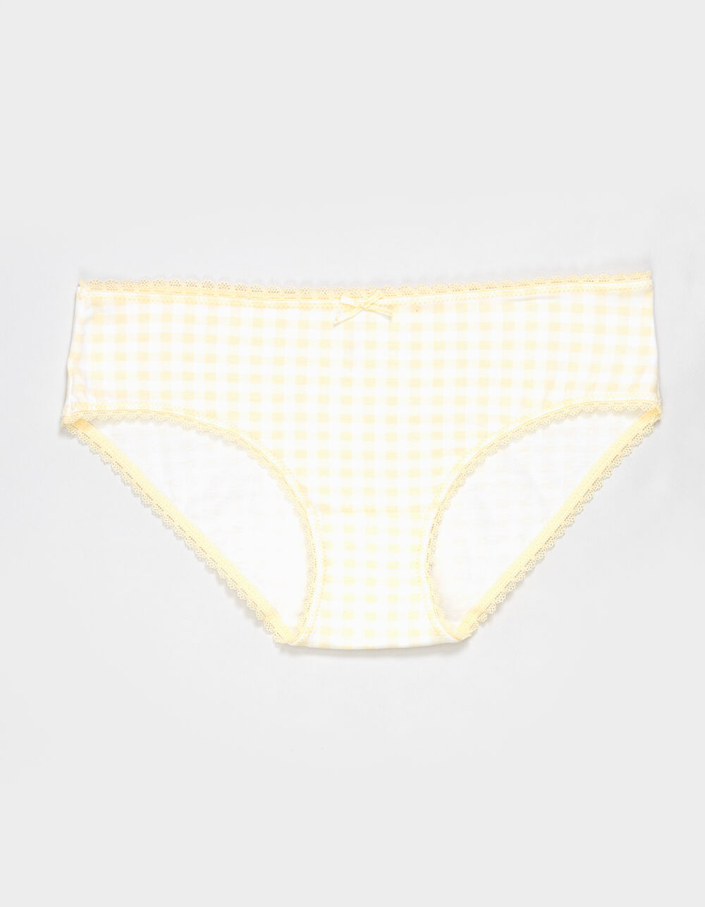 FULL TILT Cotton Bow Lace Trim Hipster Panties