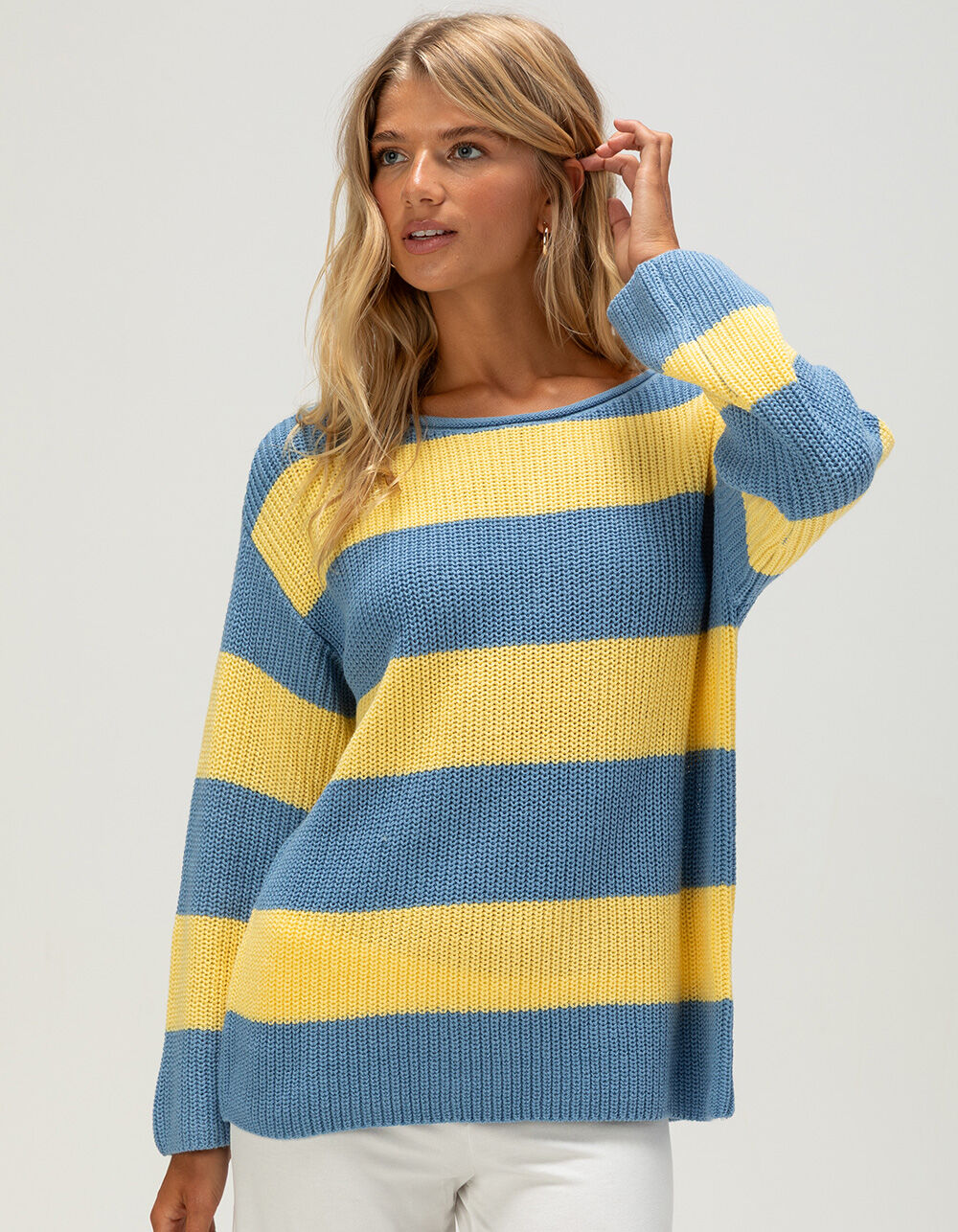 BILLABONG Sea Scape Womens Off The Shoulder Sweater