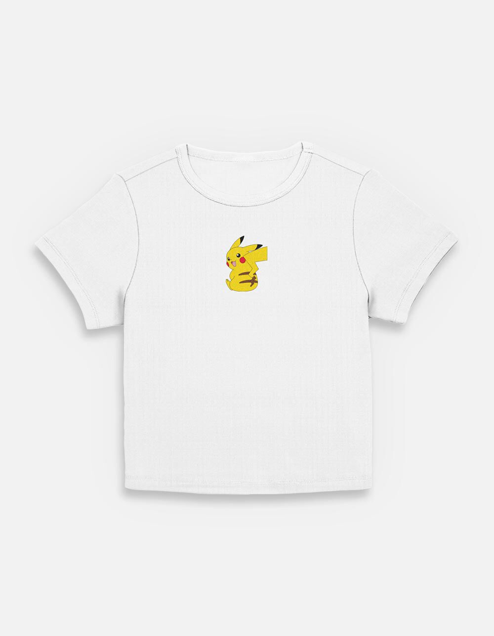 POKEMON Pikachu Small Stripes Womens Baby Tee