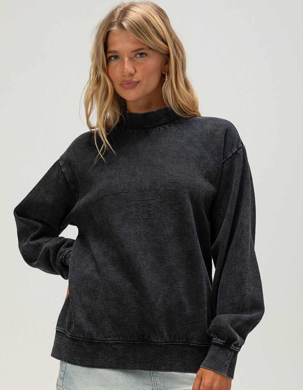 BILLABONG Sun Washed Womens Mock Neck Sweatshirt