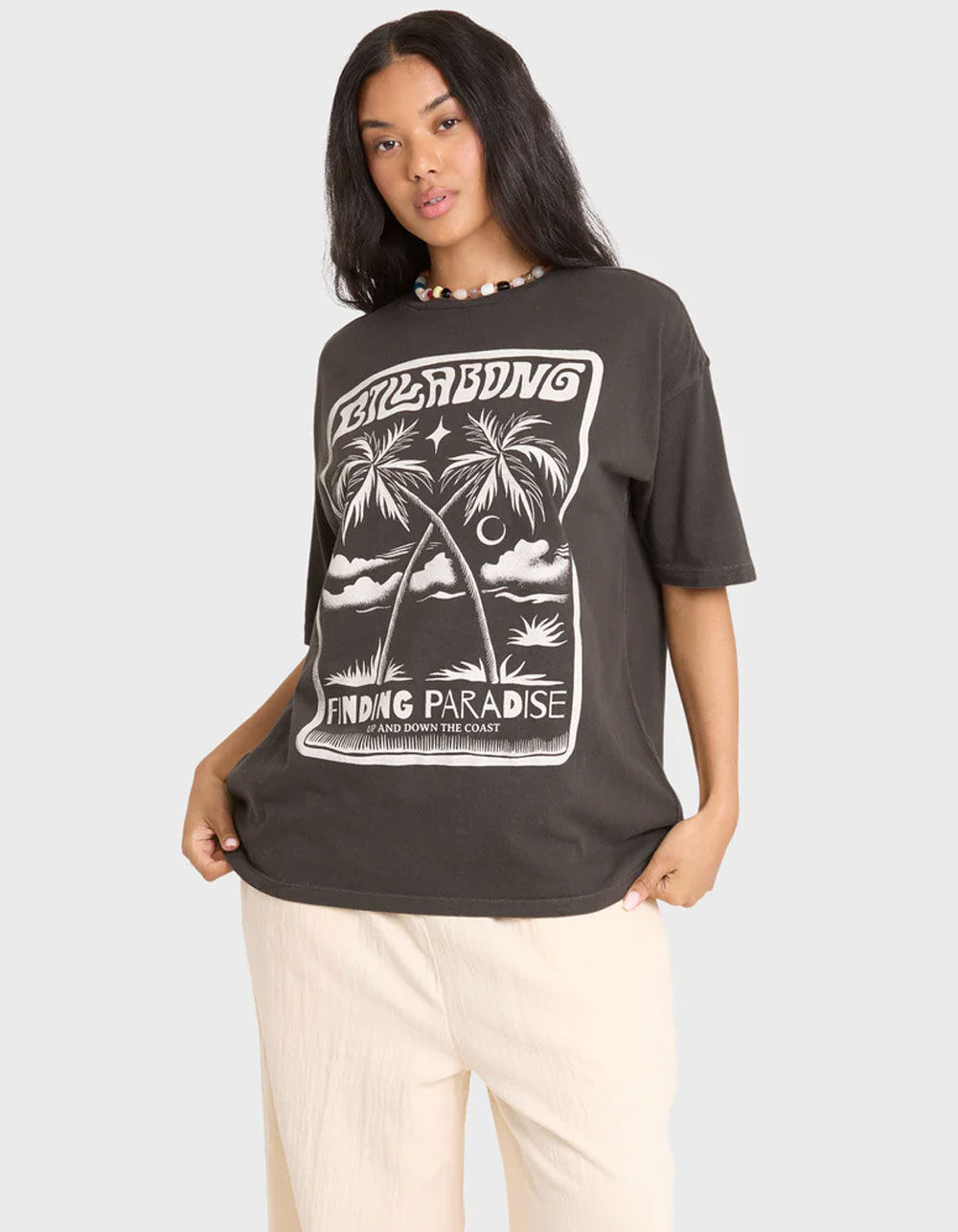 BILLABONG Tropical Filmore Womens Oversized Tee