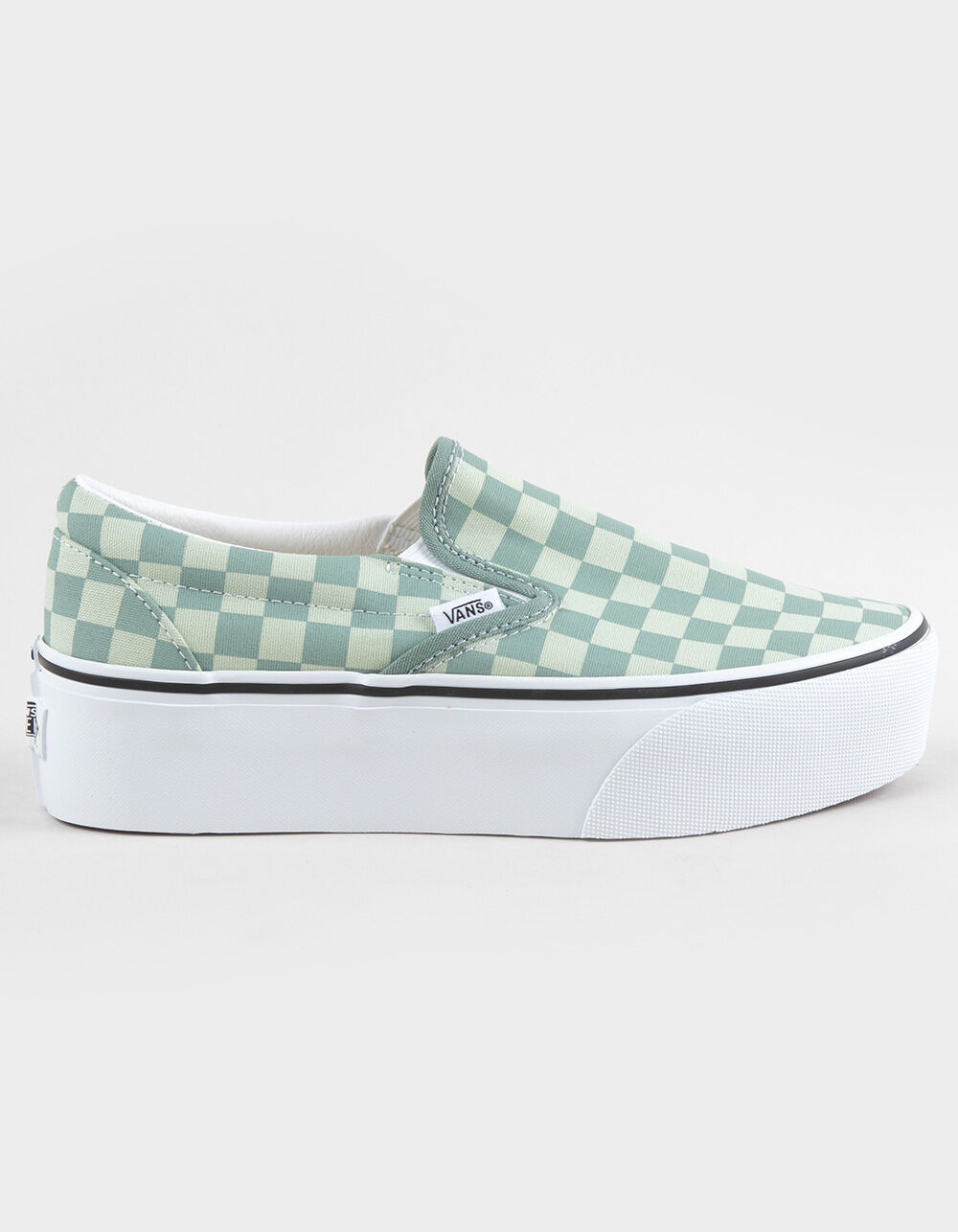 VANS Classic Slip-On Womens Checkerboard Stackform Shoes