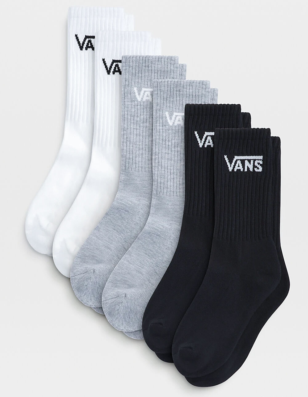 VANS 6 Pack Kids Classic Crew Socks