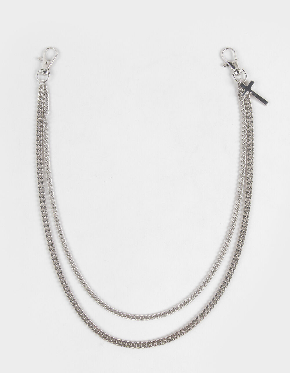 RSQ Mens Cross Double Wallet Chain