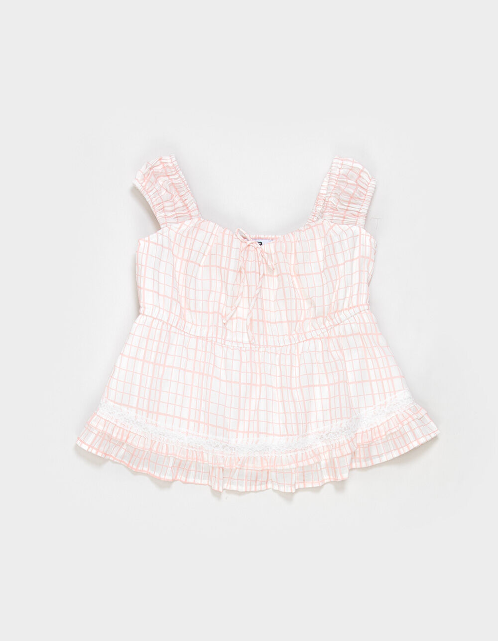RSQ Girls Tie Babydoll Top