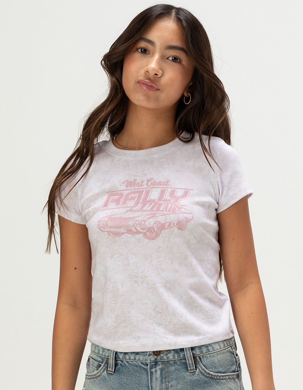 FULL TILT Car Camo Print Girls Tee