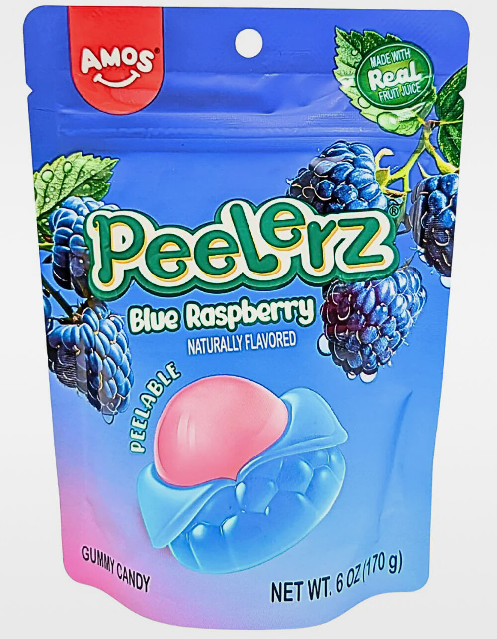 PEELERZ Peelable Blue Raspberry Gummy Candy