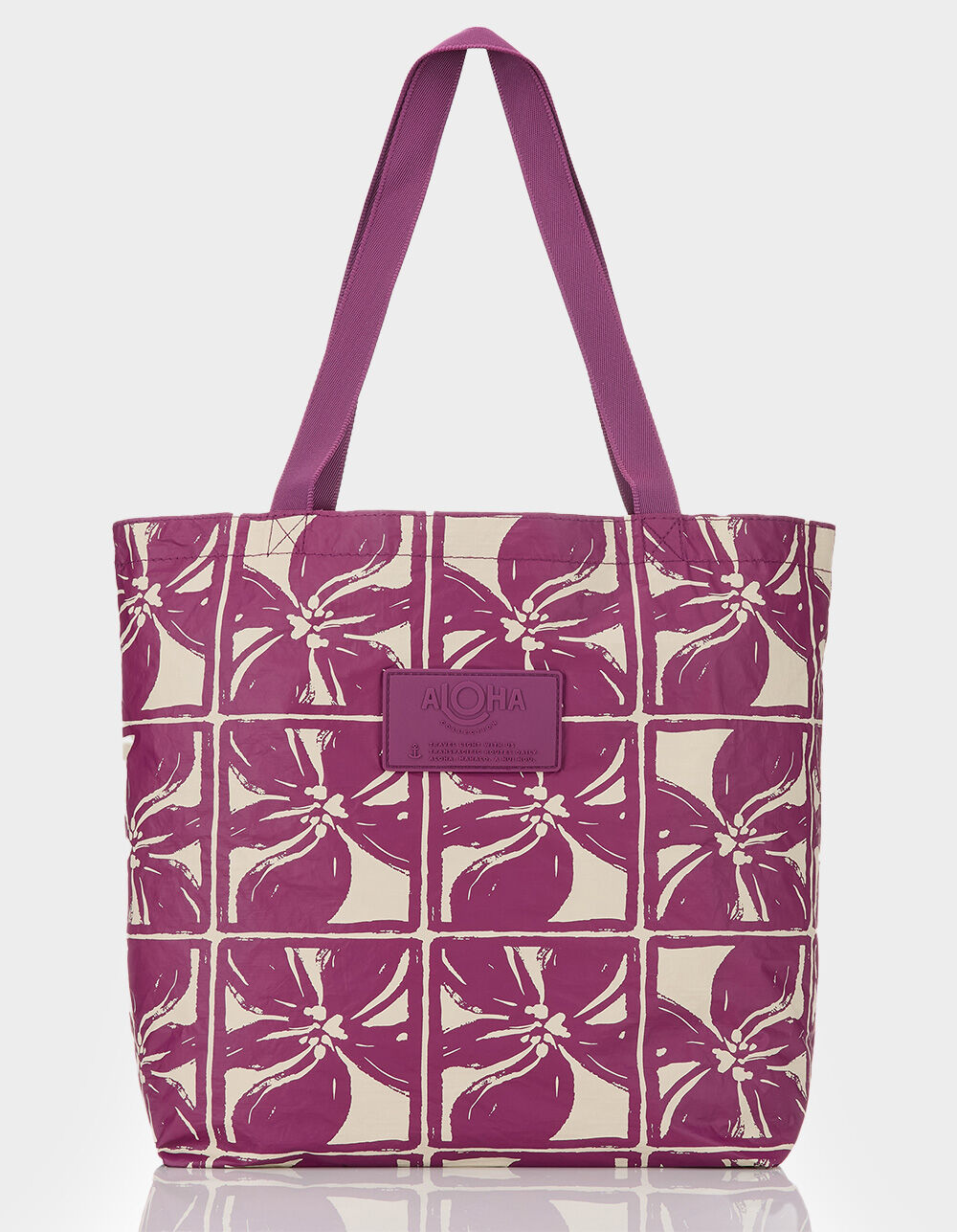 ALOHA Collection Lattice Reversible Tote Bag