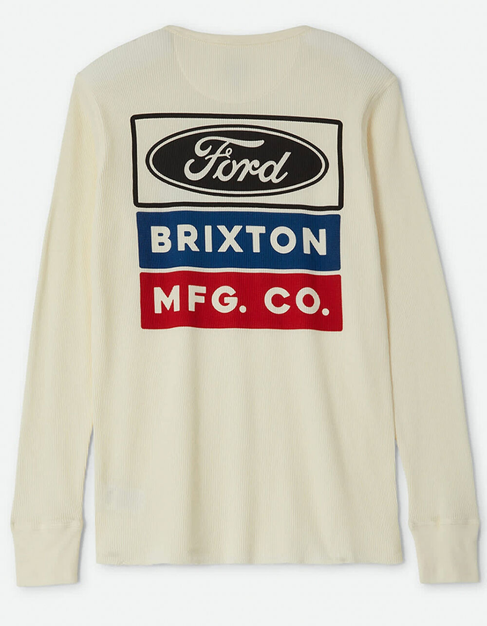 BRIXTON x Ford Service Dept Mens Long Sleeve Waffle Tee