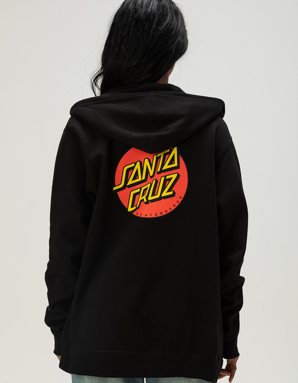 SANTA CRUZ Classic Dot Womens Zip-Up Hoodie