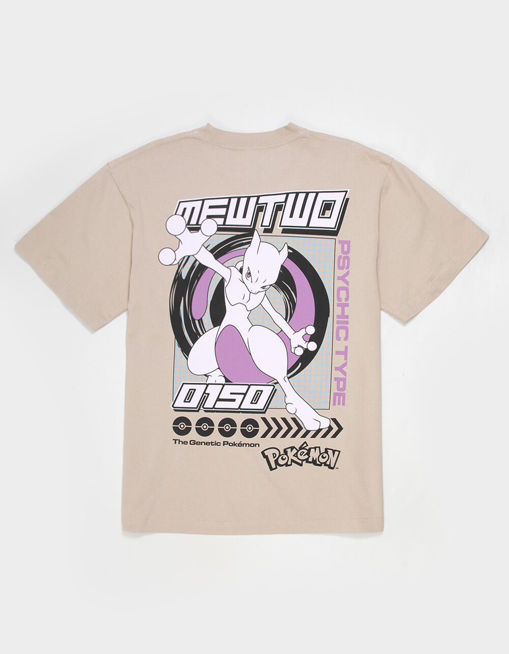 POKEMON Mewtwo Mens Boxy Tee