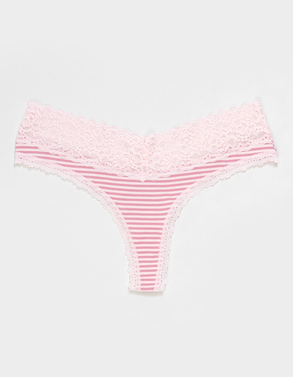 FULL TILT Stretch Cotton Lace Trim Thong