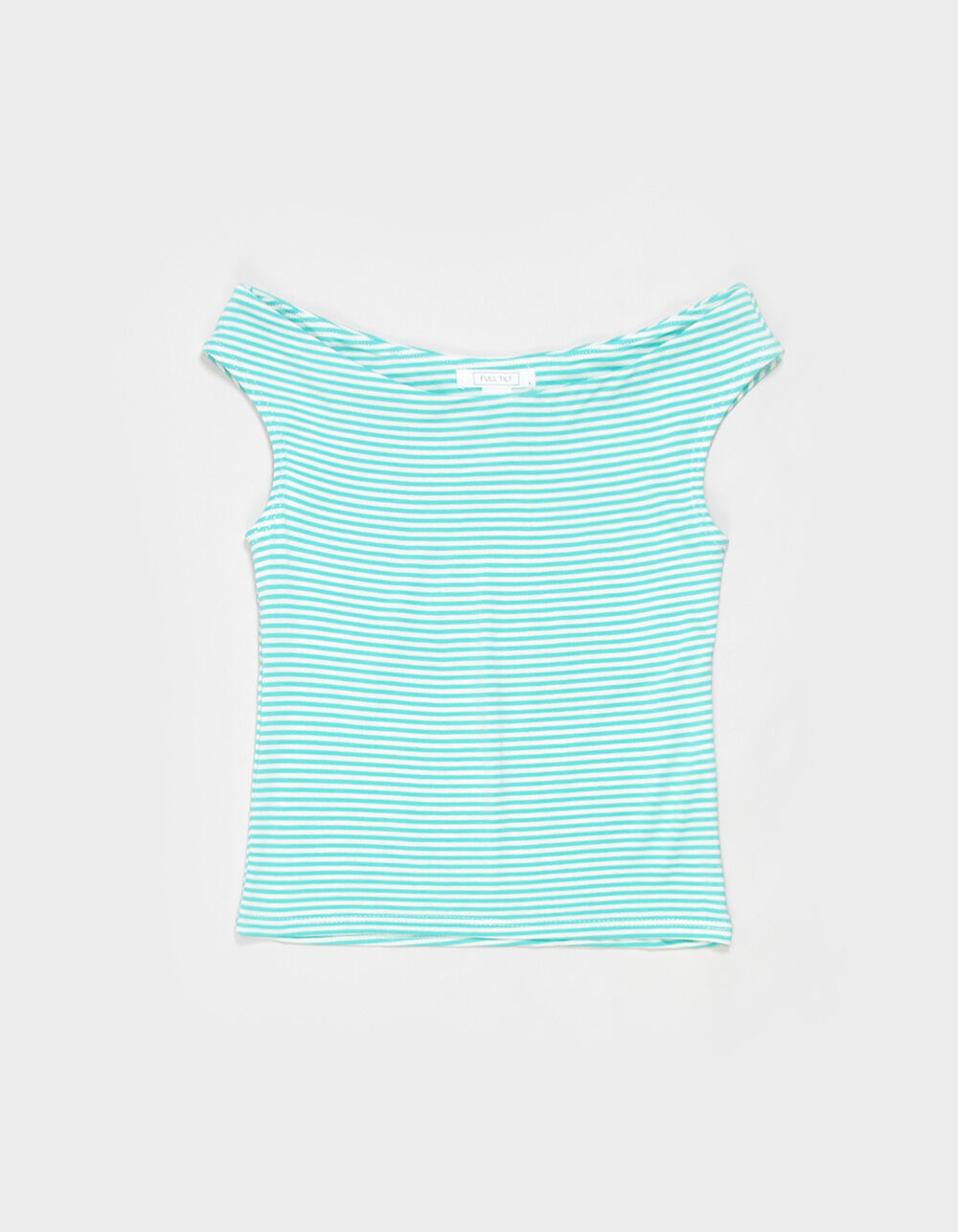 FULL TILT Girls Stripe Off The Shoulder Top