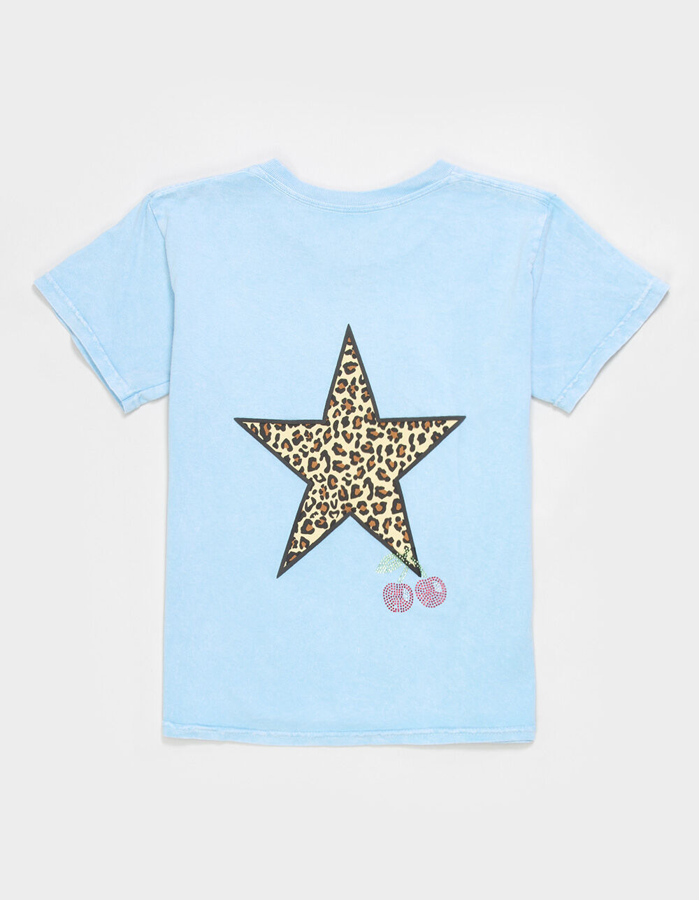 FULL TILT Animal Print Star Cherry Girls Boyfriend Tee