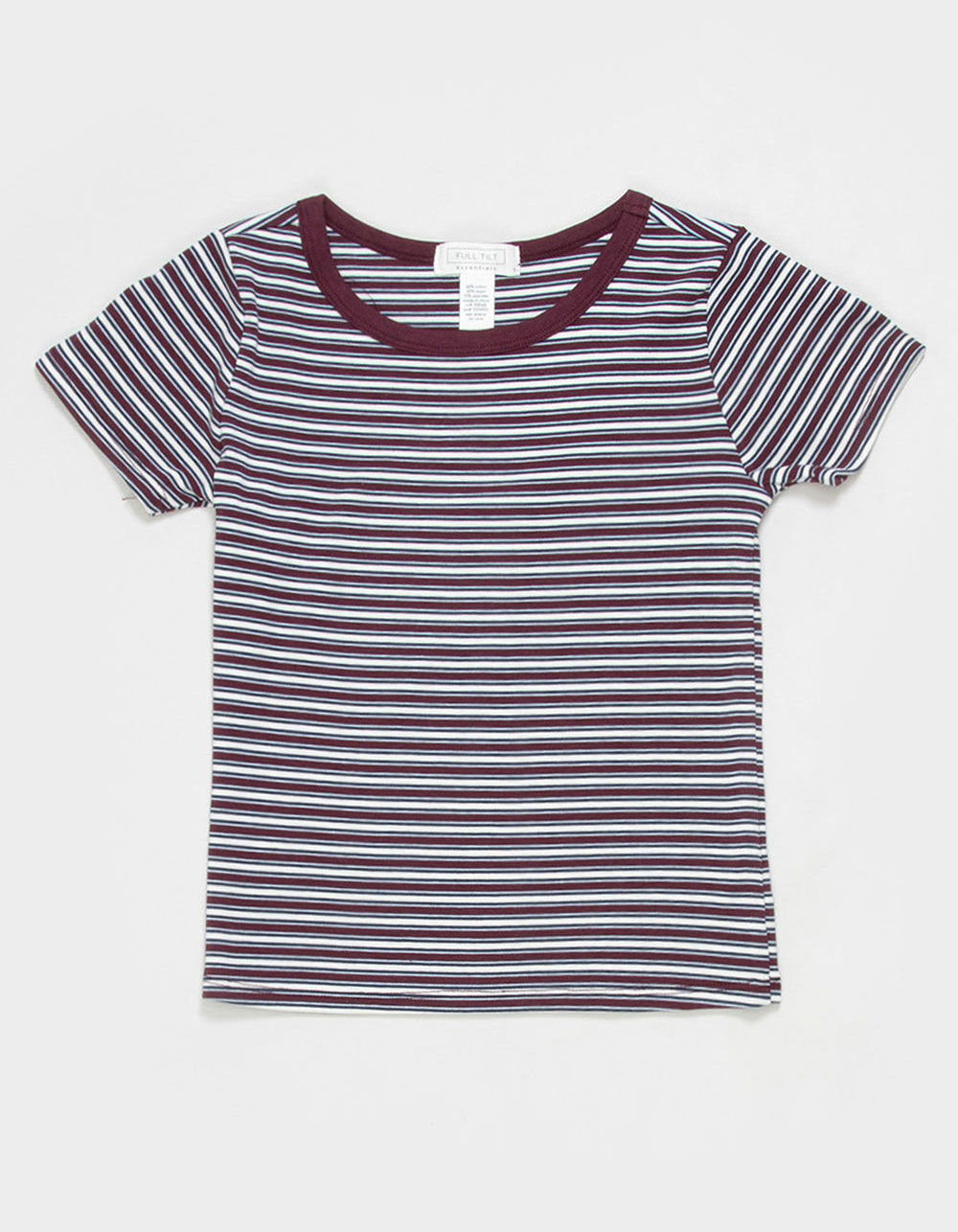 FULL TILT Essentials Girls Stripe Ringer Tee