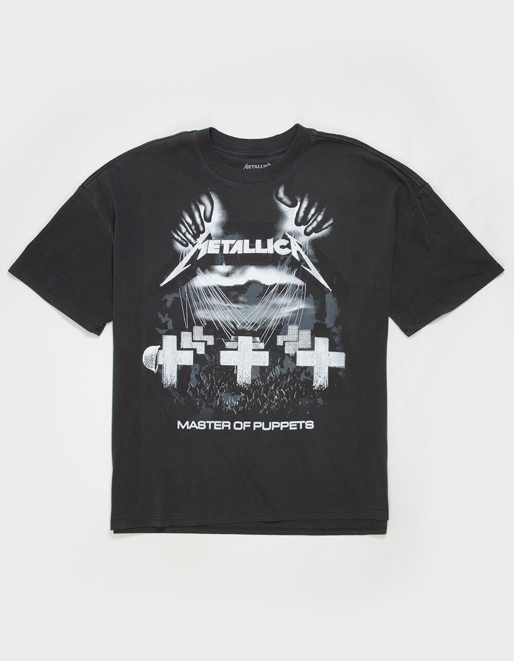 METALLICA Mens Rhinestone Boxy Tee