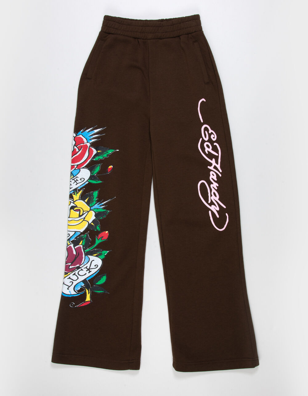 ED HARDY Tiger Rose Girls Wide Leg Sweatpants